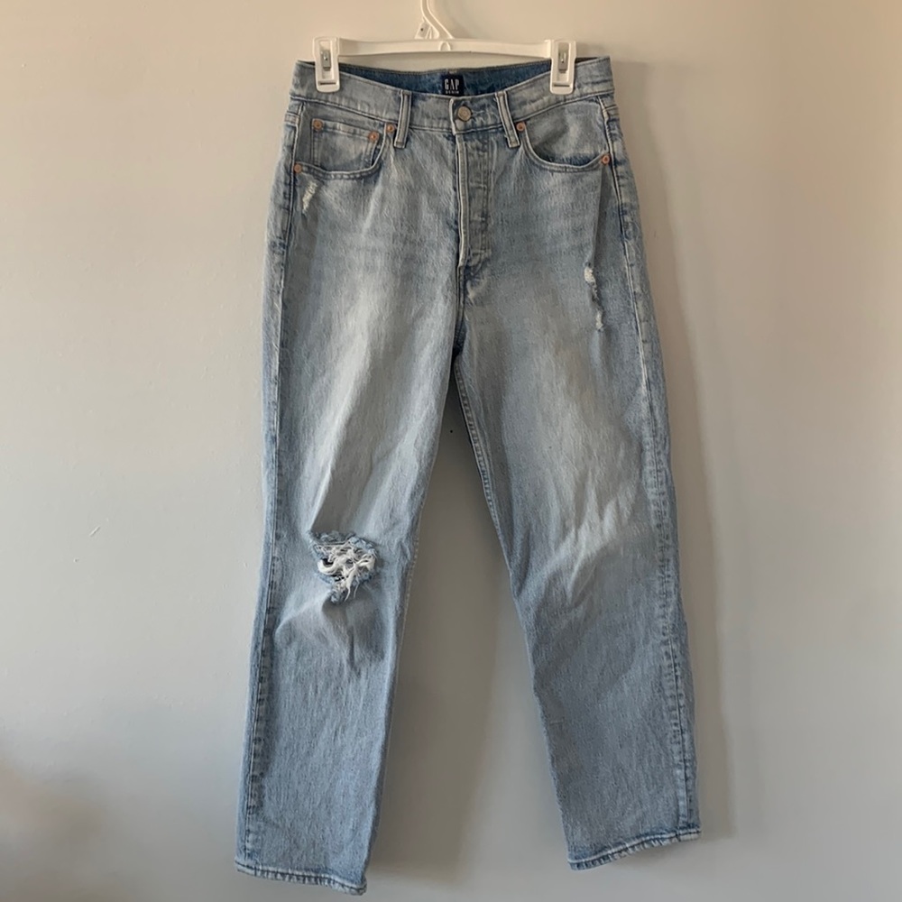 GAP cheeky straight distressed jean